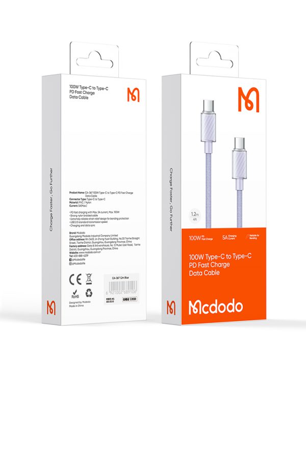 کابل شارژ TYPE-C به TYPE-C مک دودو مدل CA-3671 - Image 6